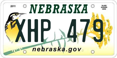 NE license plate XHP479