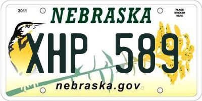 NE license plate XHP589