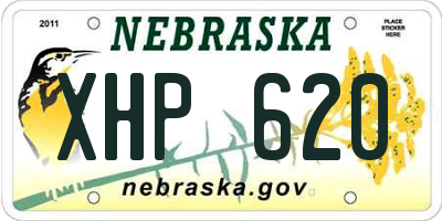 NE license plate XHP620