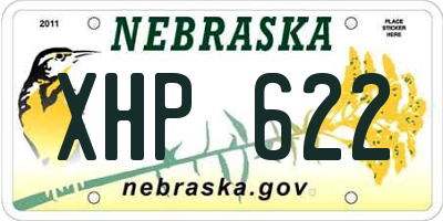 NE license plate XHP622