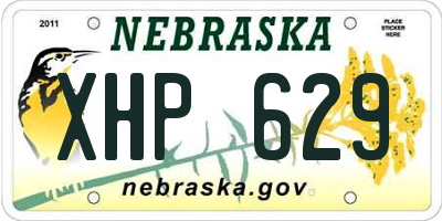 NE license plate XHP629