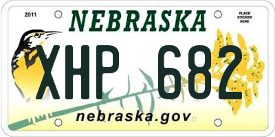 NE license plate XHP682
