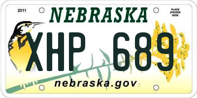 NE license plate XHP689