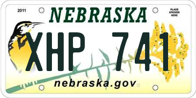 NE license plate XHP741