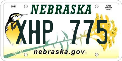 NE license plate XHP775