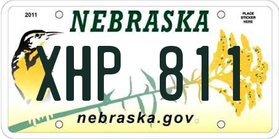 NE license plate XHP811
