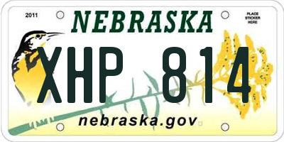 NE license plate XHP814