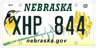 NE license plate XHP844