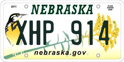 NE license plate XHP914