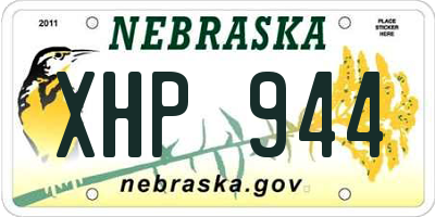 NE license plate XHP944