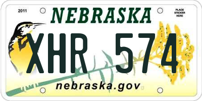 NE license plate XHR574