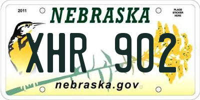 NE license plate XHR902