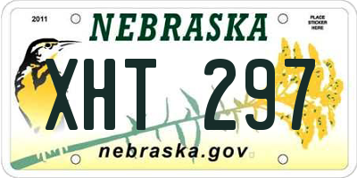 NE license plate XHT297