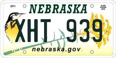 NE license plate XHT939