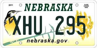 NE license plate XHU295