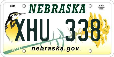 NE license plate XHU338