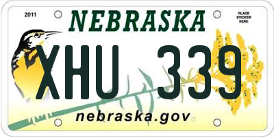 NE license plate XHU339