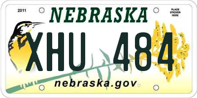 NE license plate XHU484