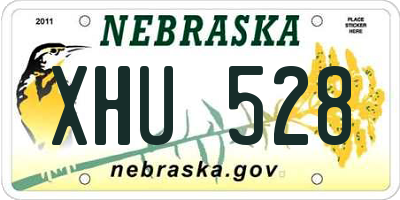 NE license plate XHU528