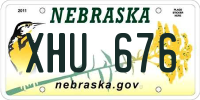 NE license plate XHU676