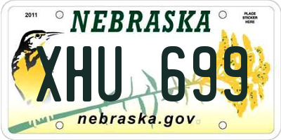 NE license plate XHU699