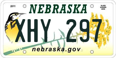 NE license plate XHY297