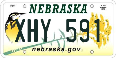 NE license plate XHY591