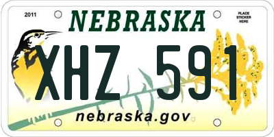 NE license plate XHZ591