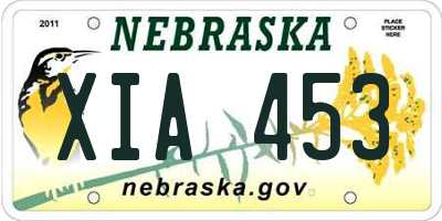 NE license plate XIA453