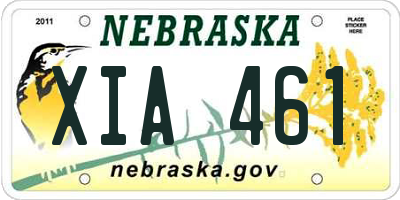 NE license plate XIA461