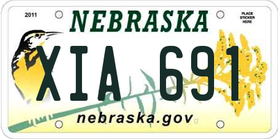 NE license plate XIA691