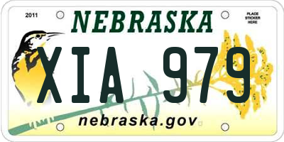 NE license plate XIA979