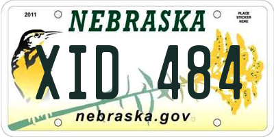 NE license plate XID484