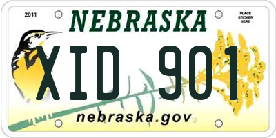 NE license plate XID901