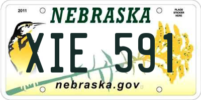 NE license plate XIE591