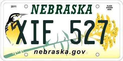 NE license plate XIF527