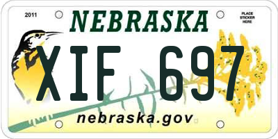 NE license plate XIF697