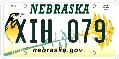 NE license plate XIH079