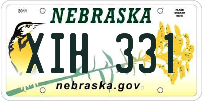 NE license plate XIH331