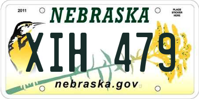 NE license plate XIH479