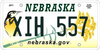 NE license plate XIH557