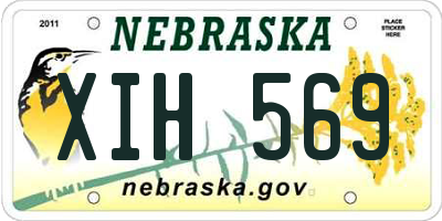 NE license plate XIH569