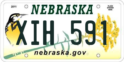 NE license plate XIH591
