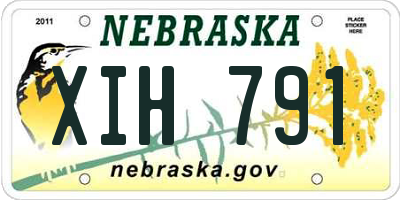 NE license plate XIH791