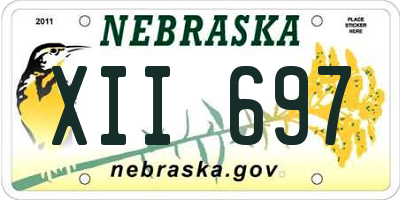 NE license plate XII697