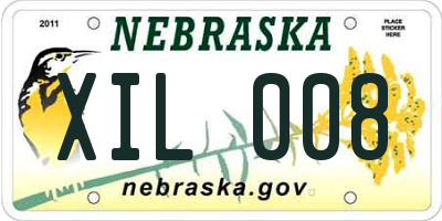 NE license plate XIL008