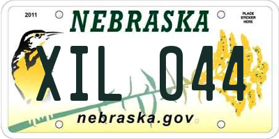 NE license plate XIL044