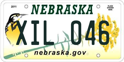 NE license plate XIL046