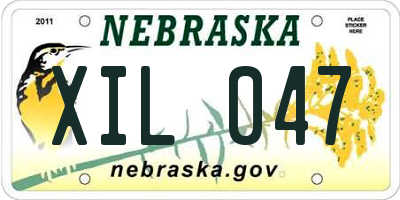NE license plate XIL047