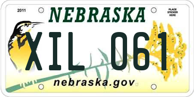 NE license plate XIL061